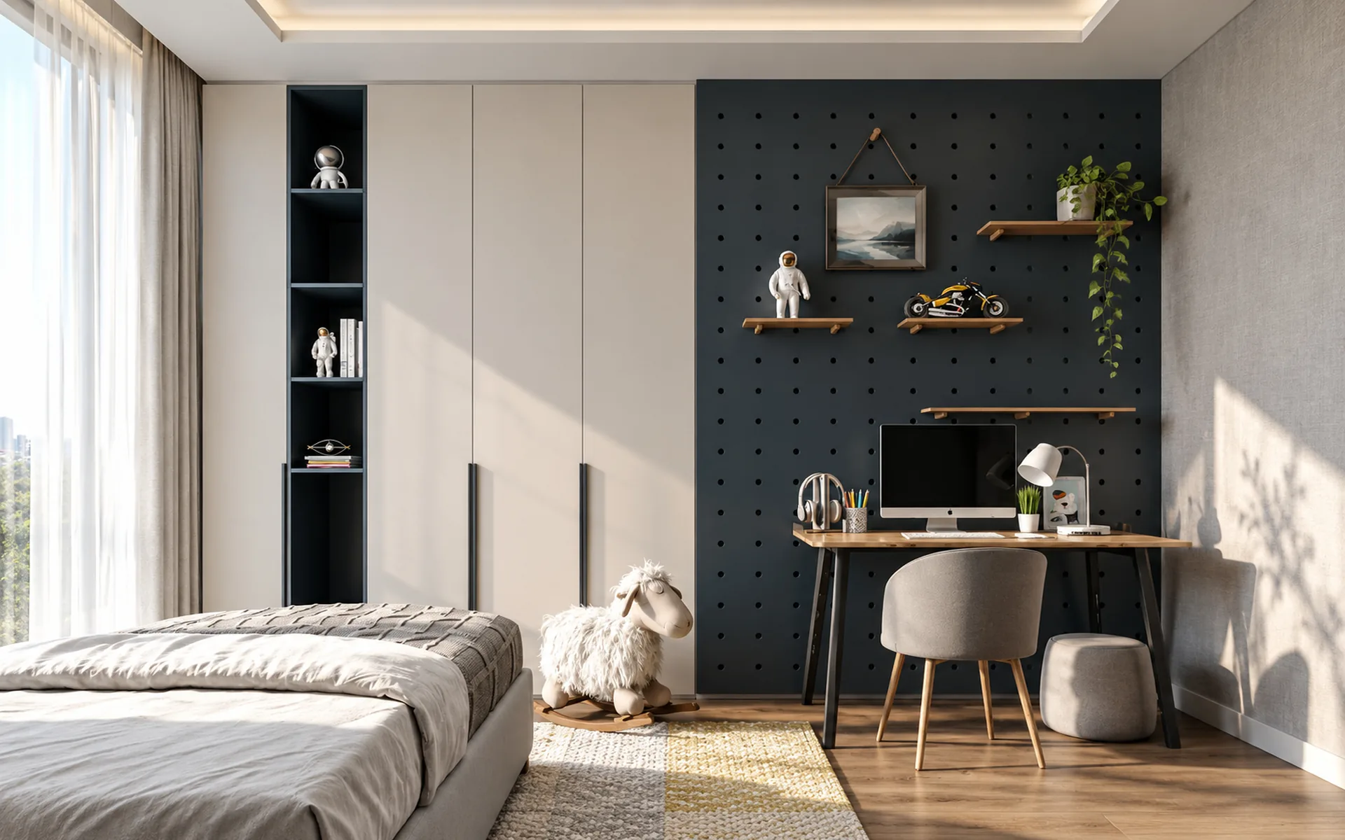 Başka Ankara örnek daire çocuk odası ve çalışma alanı